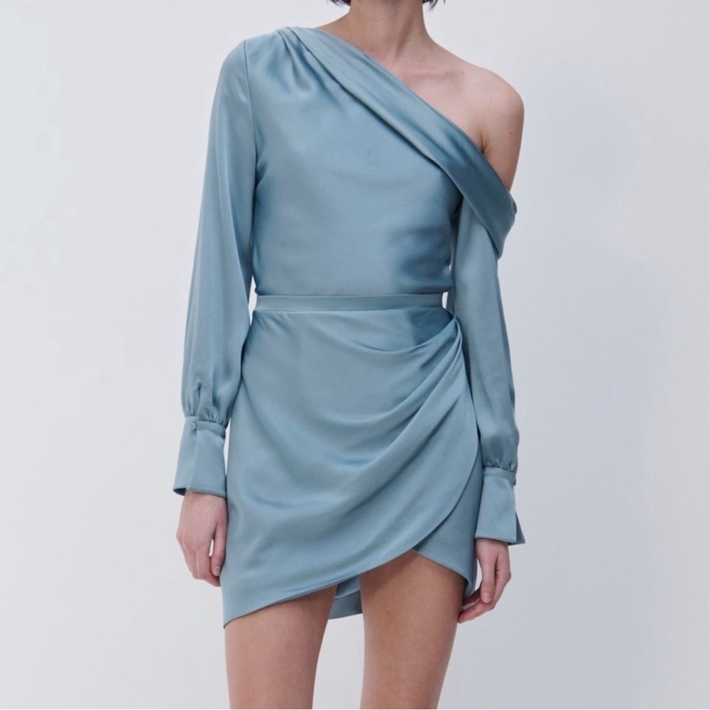 SIMKHAI Cameron Dress in Celeste Blue Size 14 NWOT